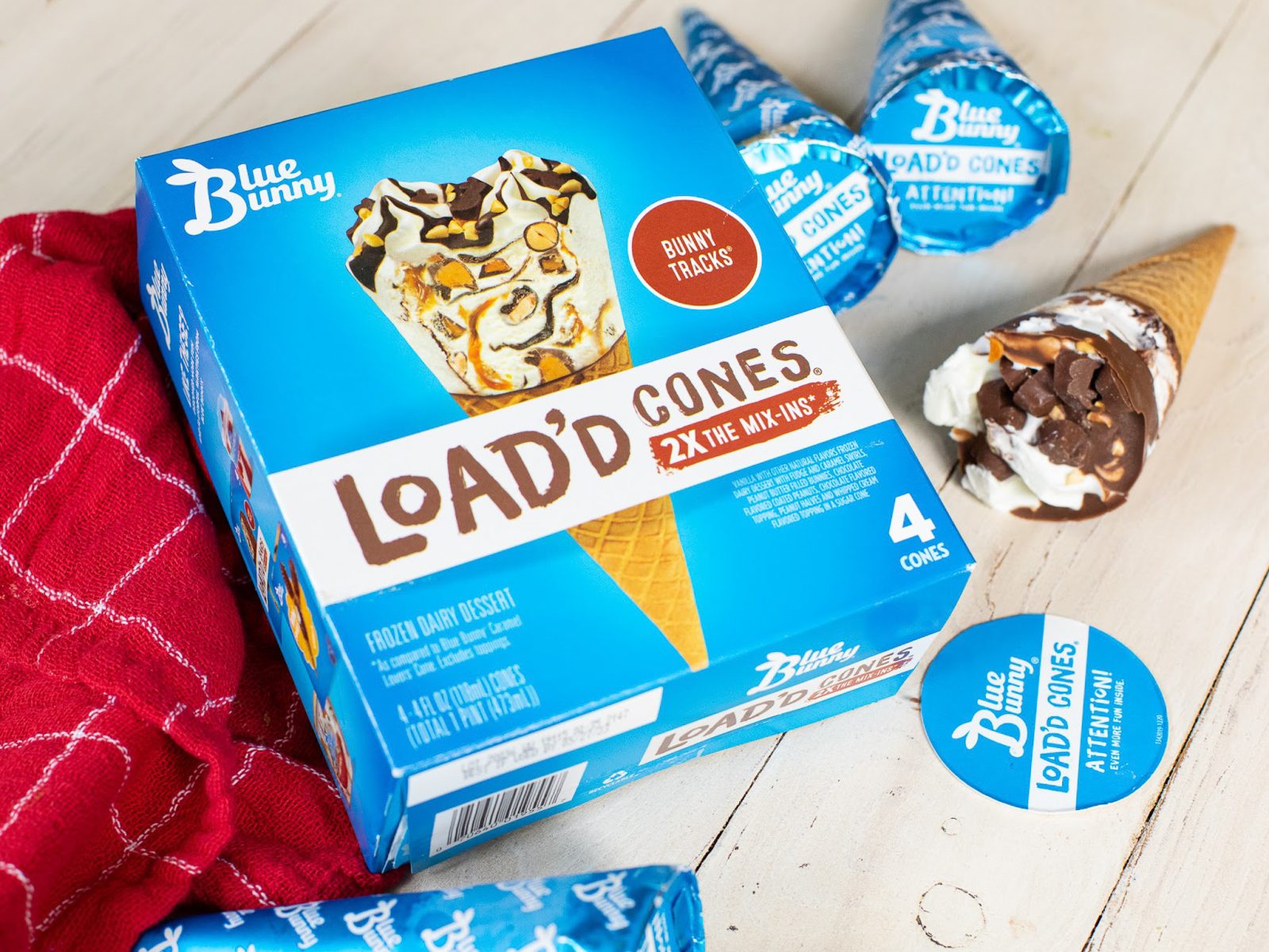 Blue Bunny Load’d Cones As Low As $2.99 At Kroger