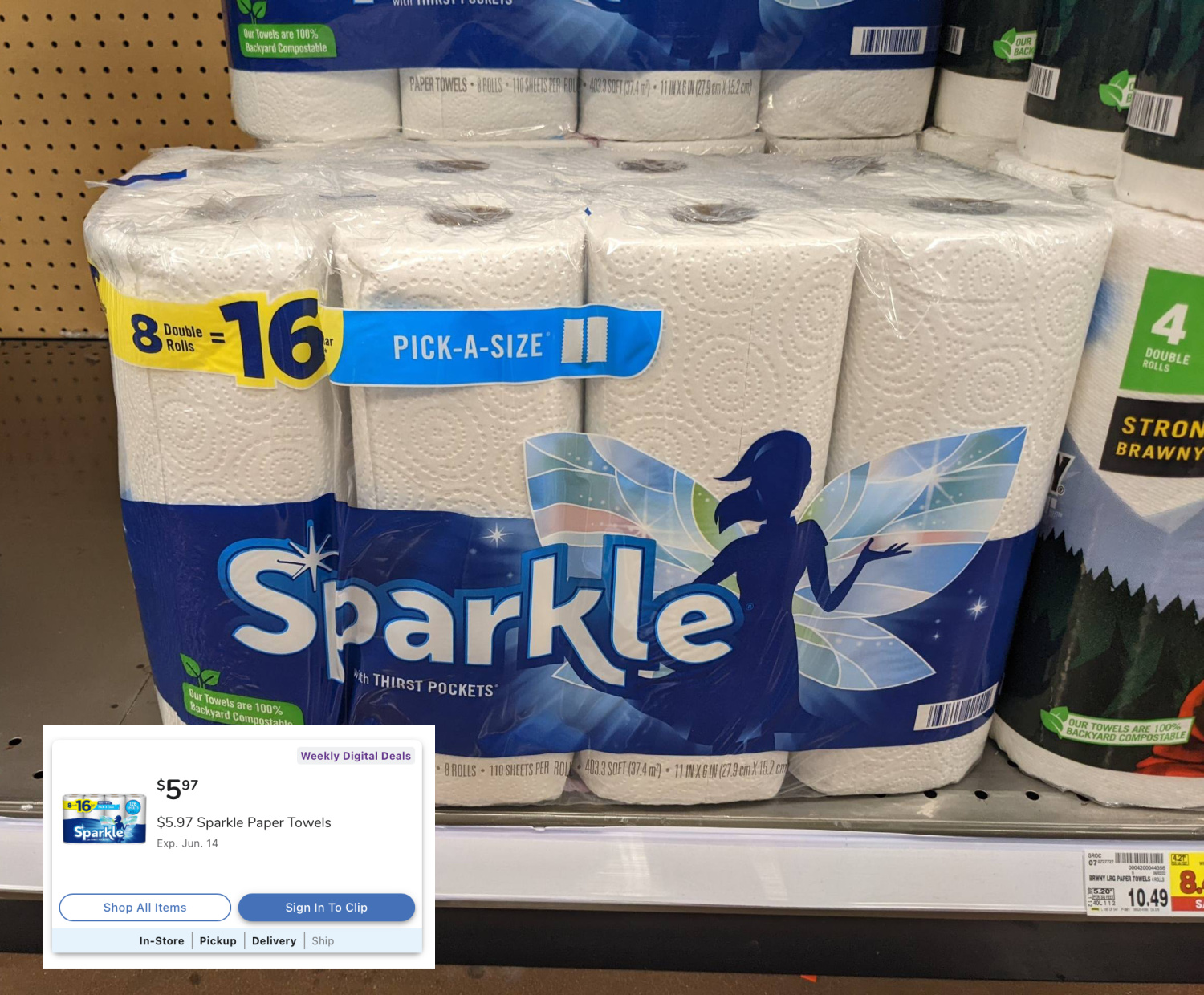 Sparkle PickASize Paper Towels Just 5.97 at Kroger iHeartKroger