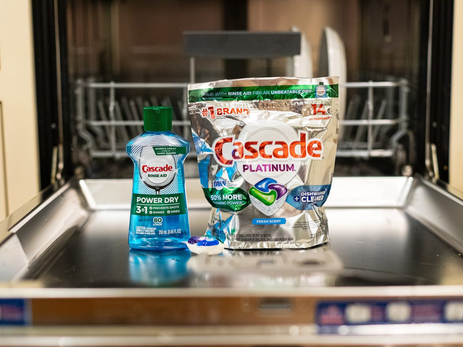 Get Cascade Action Pacs AND Rinse Aid For Just $5.49 At Kroger