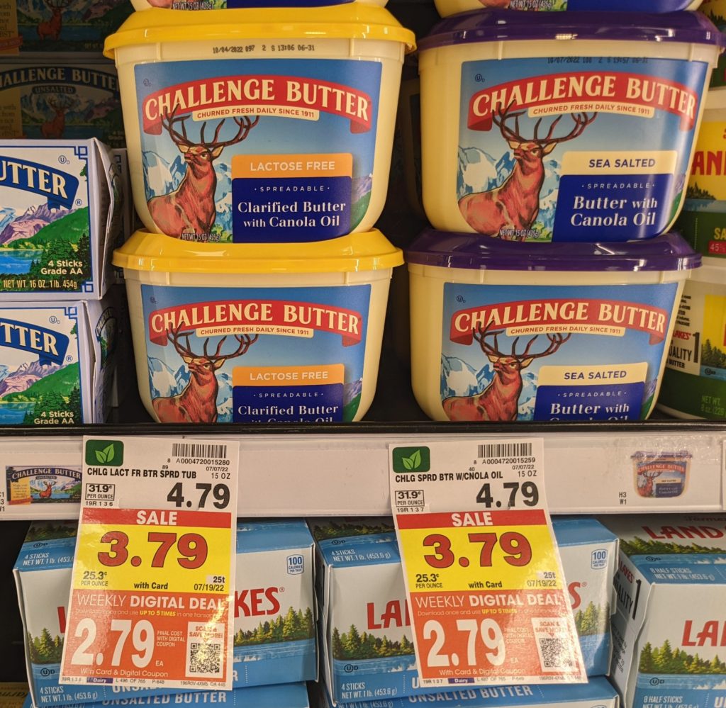 Challenge Spreadable Butter Just 1.54 At Kroger Less Than Half Price