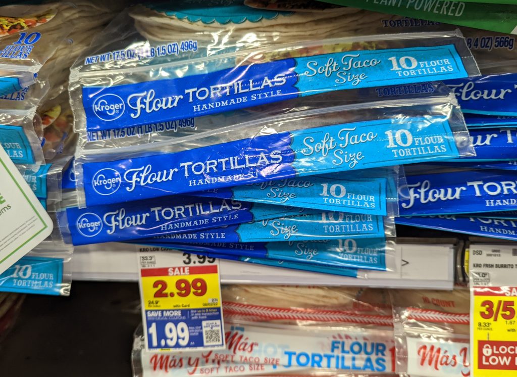 Kroger Soft Taco Size Low Carb Flour Tortillas Just 1.99 At Kroger iHeartKroger
