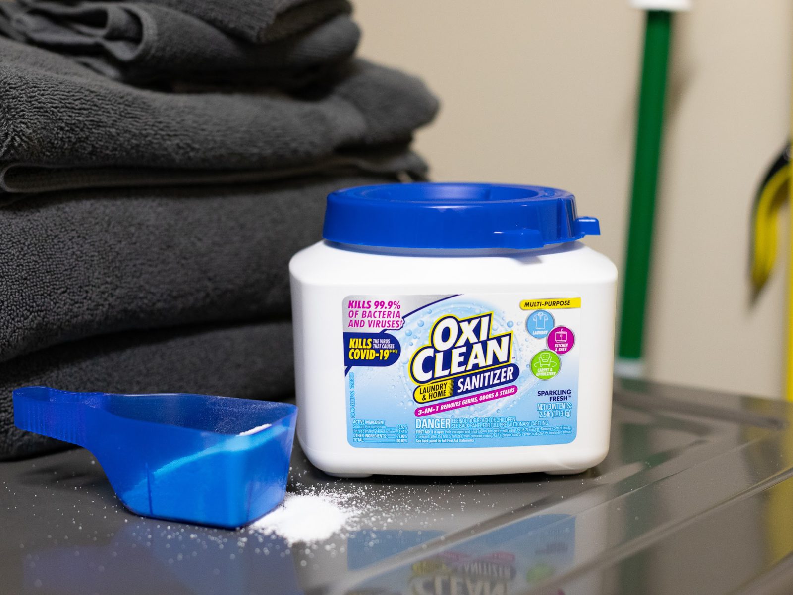 OxiClean Laundry & Home Sanitizer Tubs Just $7.49 At Kroger (Original Price $10.49) – Ends Soon!