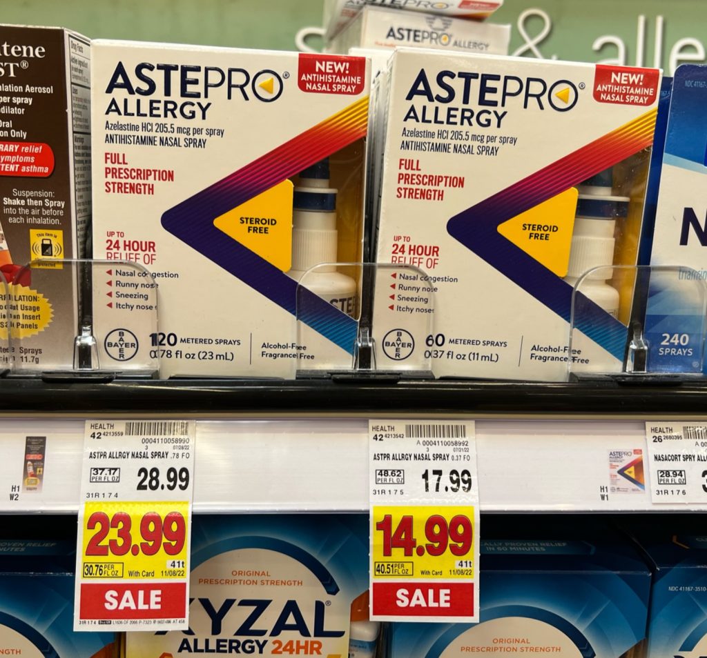 New AstePro Allergy Nasal Spray Just 9.99 At Kroger (Regular Price 17