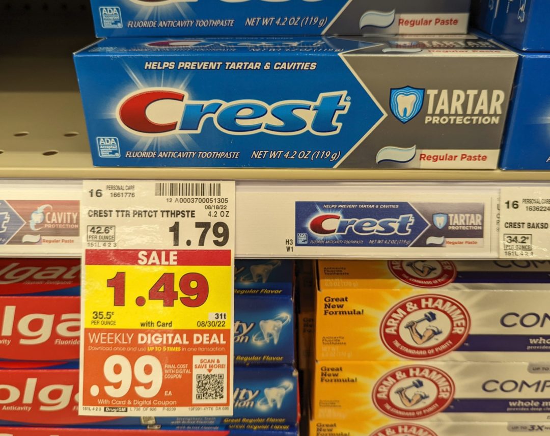 Crest Toothpaste Just 99¢ At Kroger iHeartKroger