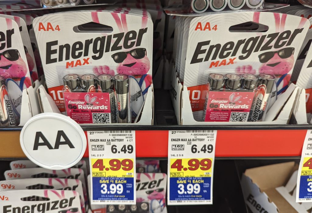 Energizer Batteries As Low As 3.49 At Kroger Almost Half Price