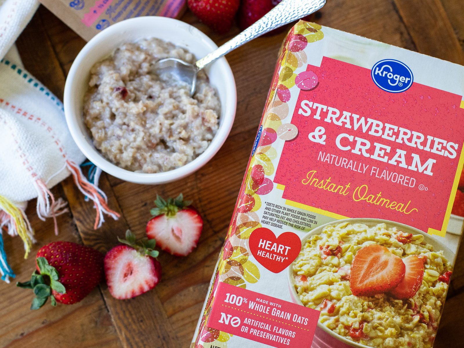 Get The Boxes Of Kroger Instant Oatmeal For Just 99¢ At Kroger