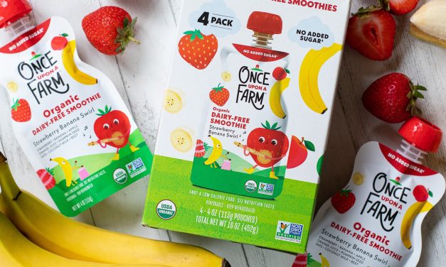 Once Upon a Farm Smoothie 4-Pack As Low As $3.99 At Kroger (Regular Price $10.49)