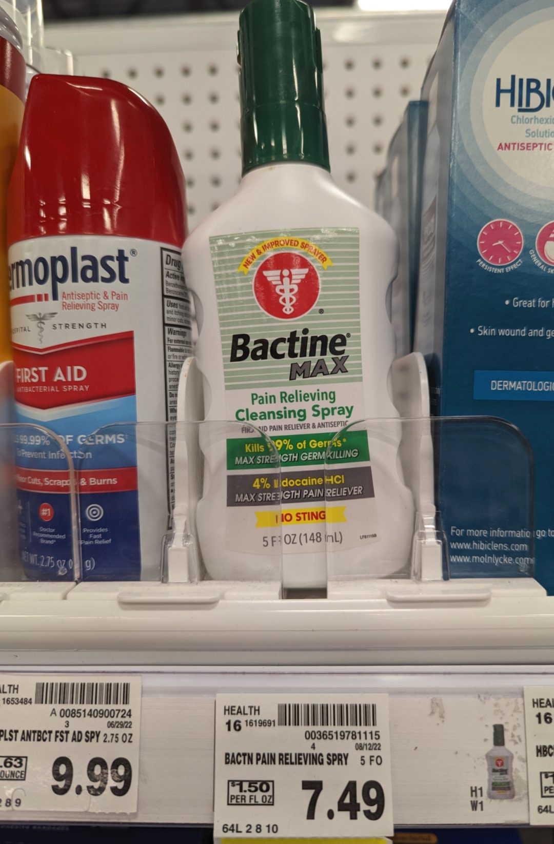 Bactine Max Pain Relieving Antiseptic Spray With India Bactine