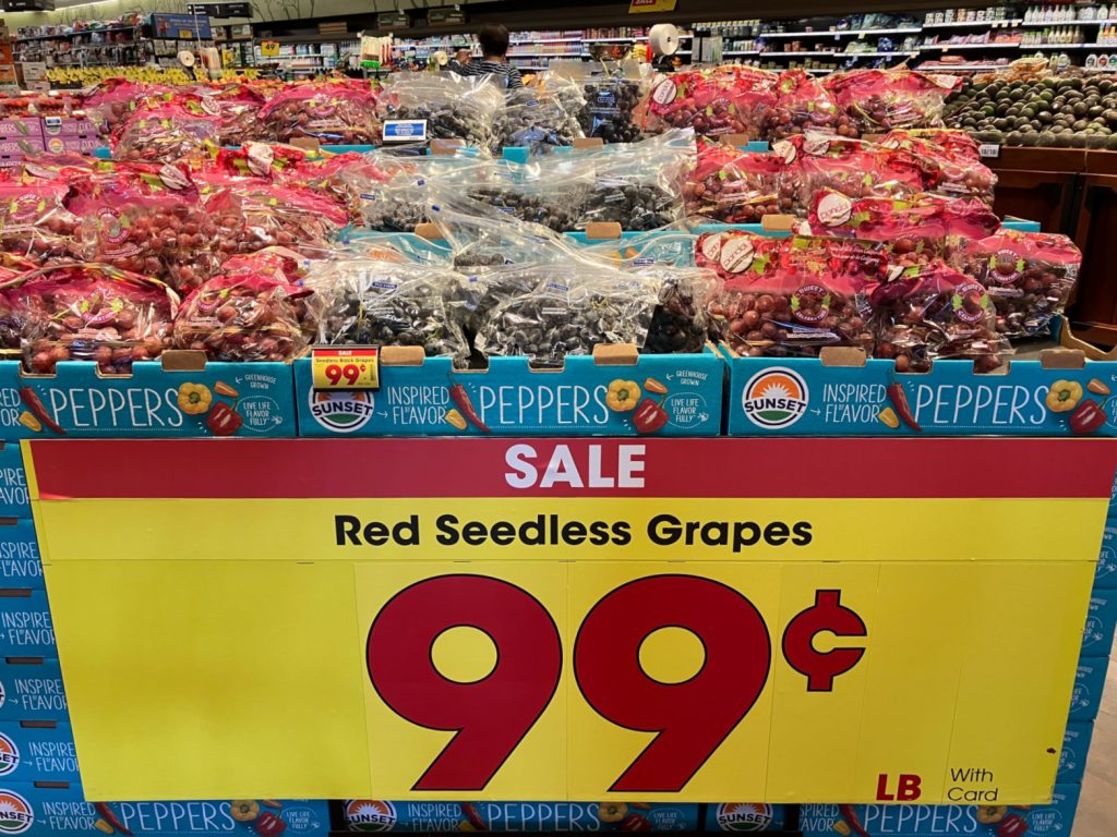 Red, White, or Black Seedless Grapes Just 99¢ Per Pound At Kroger