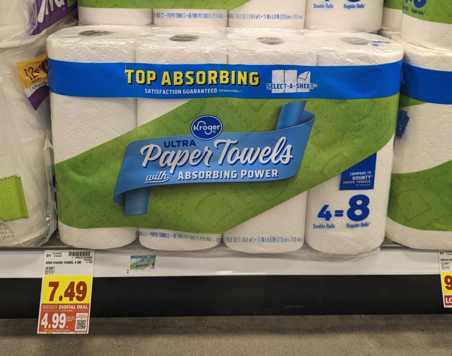 Get Kroger SelectASize Ultra Paper Towels For Just 4.99 At Kroger