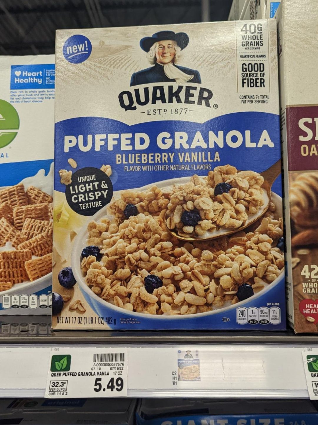 Grab A Box Of Quaker Puffed Granola For FREE At Kroger iHeartKroger