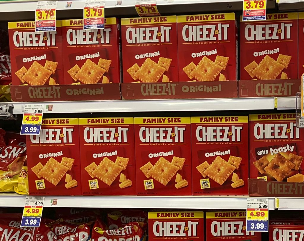 Family Size CheezIt Crackers As Low As 3.49 At Kroger iHeartKroger