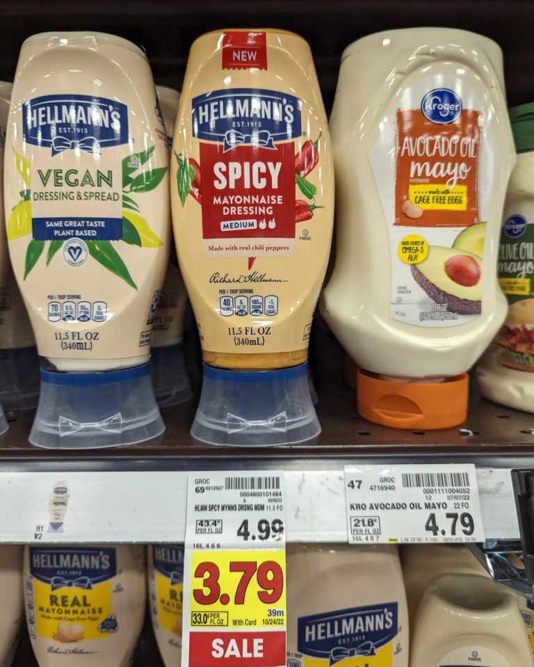 Hellmann’s Spicy Mayonnaise Dressing Just 2.54 At Kroger (Almost Half