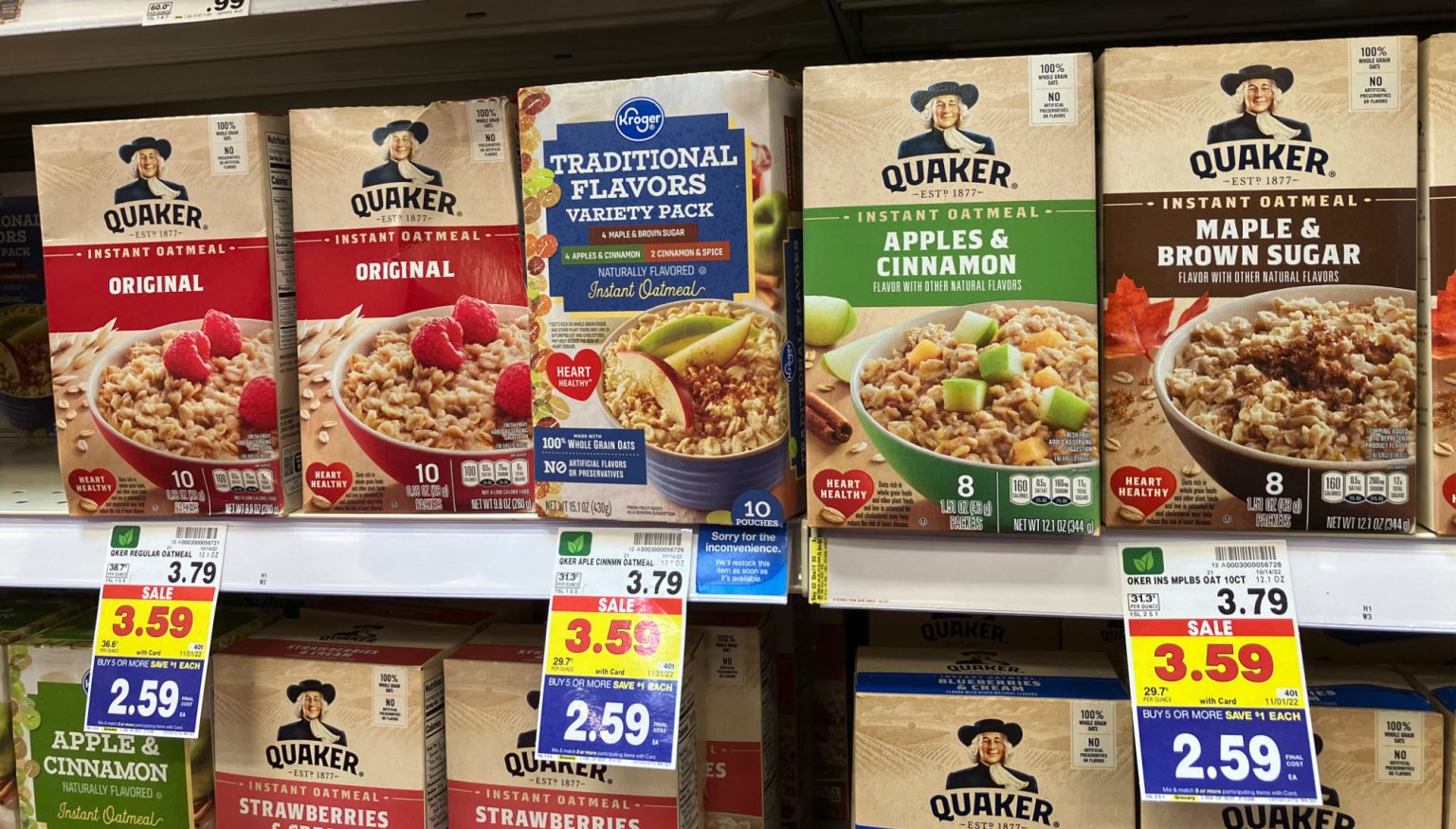 Quaker Instant Oatmeal As Low As 1.09 At Kroger iHeartKroger