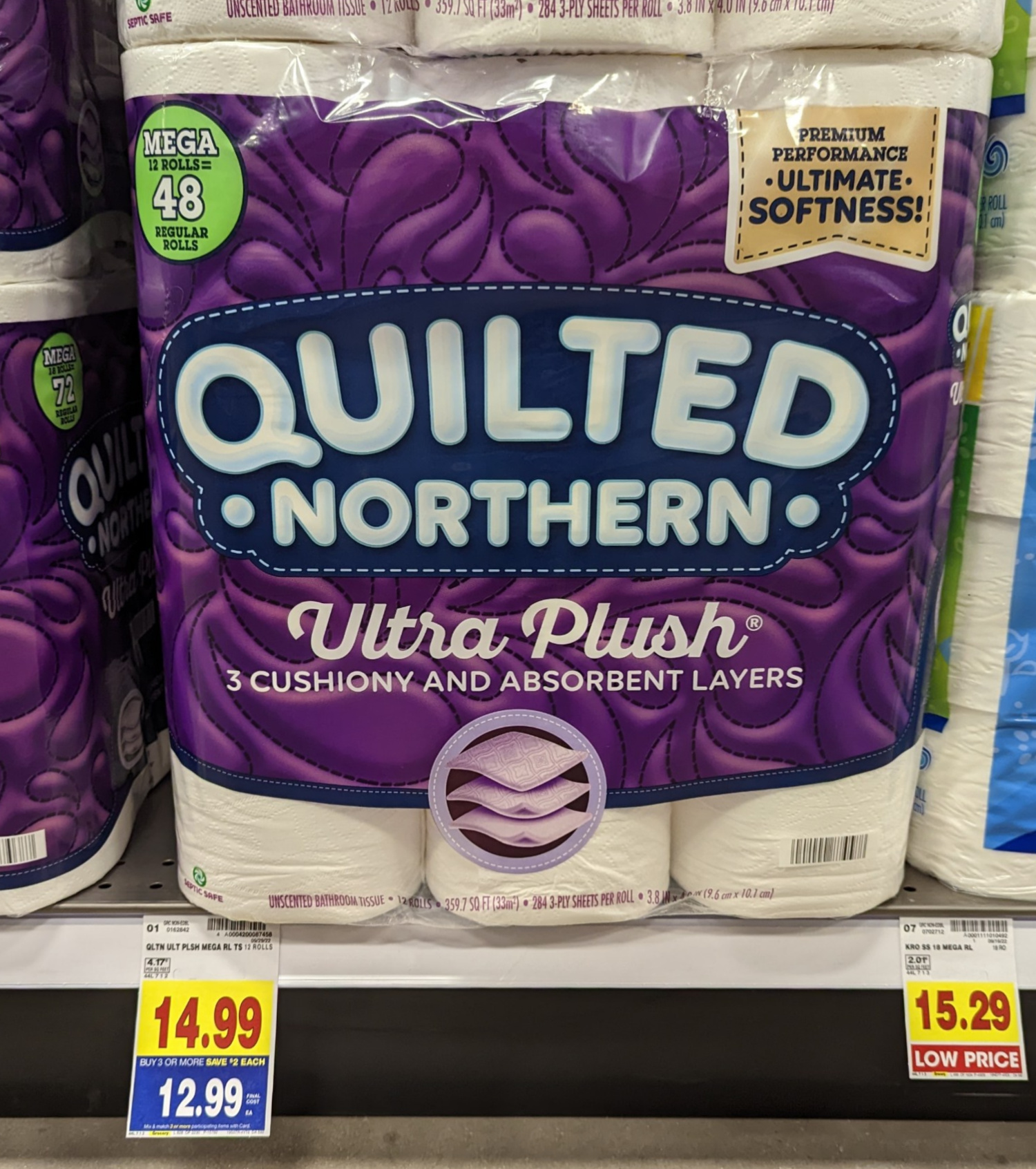 Quilted Northern Ultra Plush® Mega Roll Toilet Paper, 12 rolls - Kroger