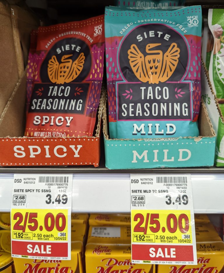 Siete Taco Seasoning Just 2 At Kroger iHeartKroger
