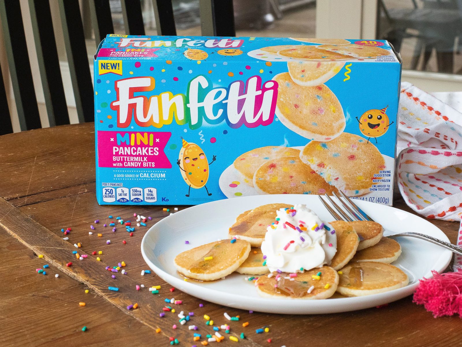 Pick Up The Big Boxes Of Funfetti Frozen Mini Pancakes For Just $3.99 Per Box At Kroger