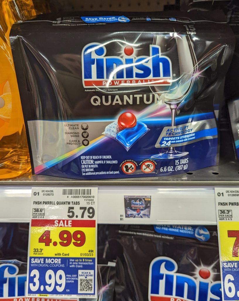 Finish Quantum Detergent As Low As 1.49 At Kroger (Regular Price 5.79