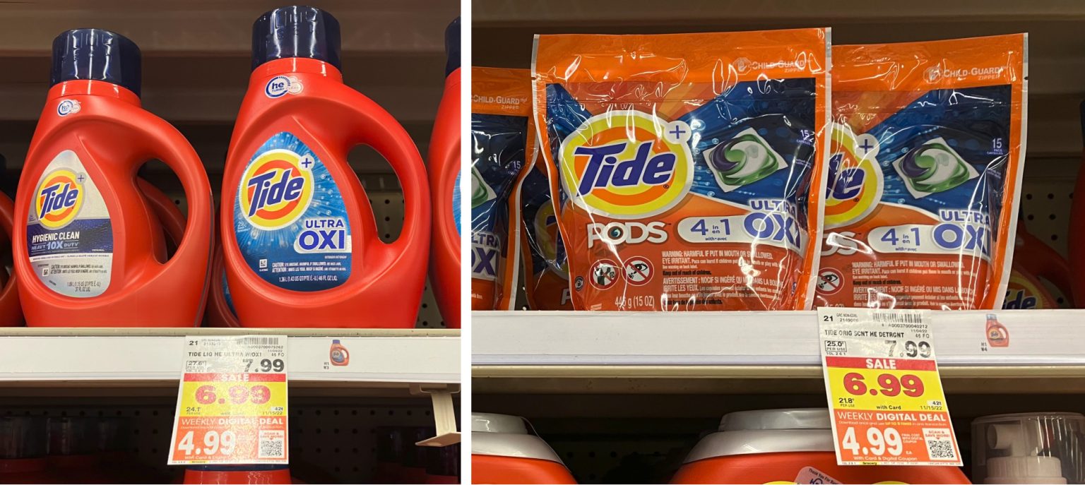 Tide Laundry Detergent As Low As 4.99 At Kroger iHeartKroger