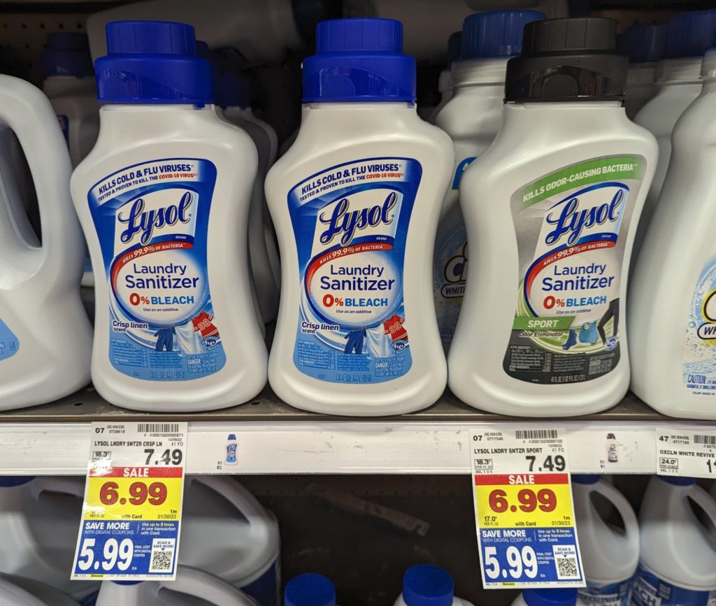 Lysol Laundry Sanitizer Just 3.99 At Kroger (Regular Price 7.49