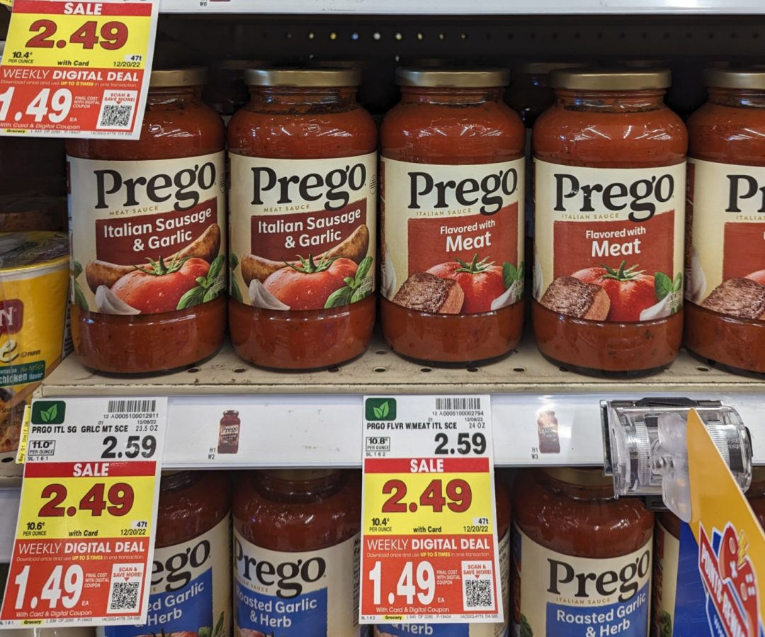 Prego Pasta Sauce Just 1.49 At Kroger iHeartKroger