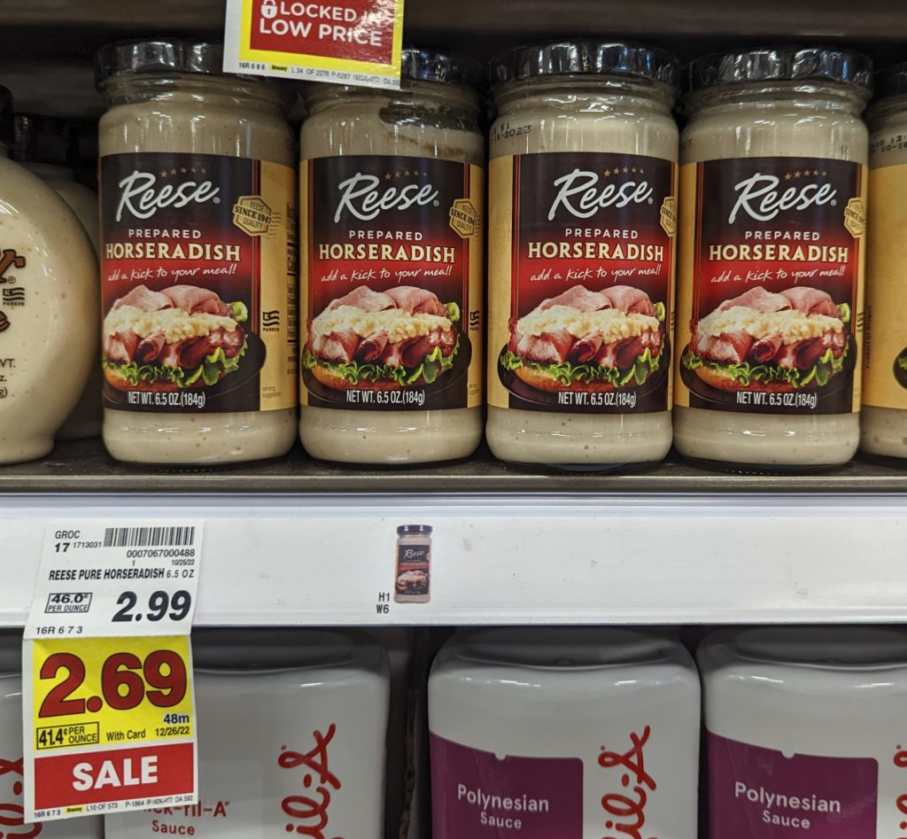 Reese Horseradish Just 1.69 At Kroger After Cash Back Offers