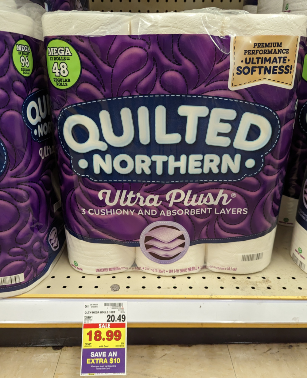 Quilted Northern Ultra Plush Mega Roll Toilet Paper, 18 rolls - Kroger