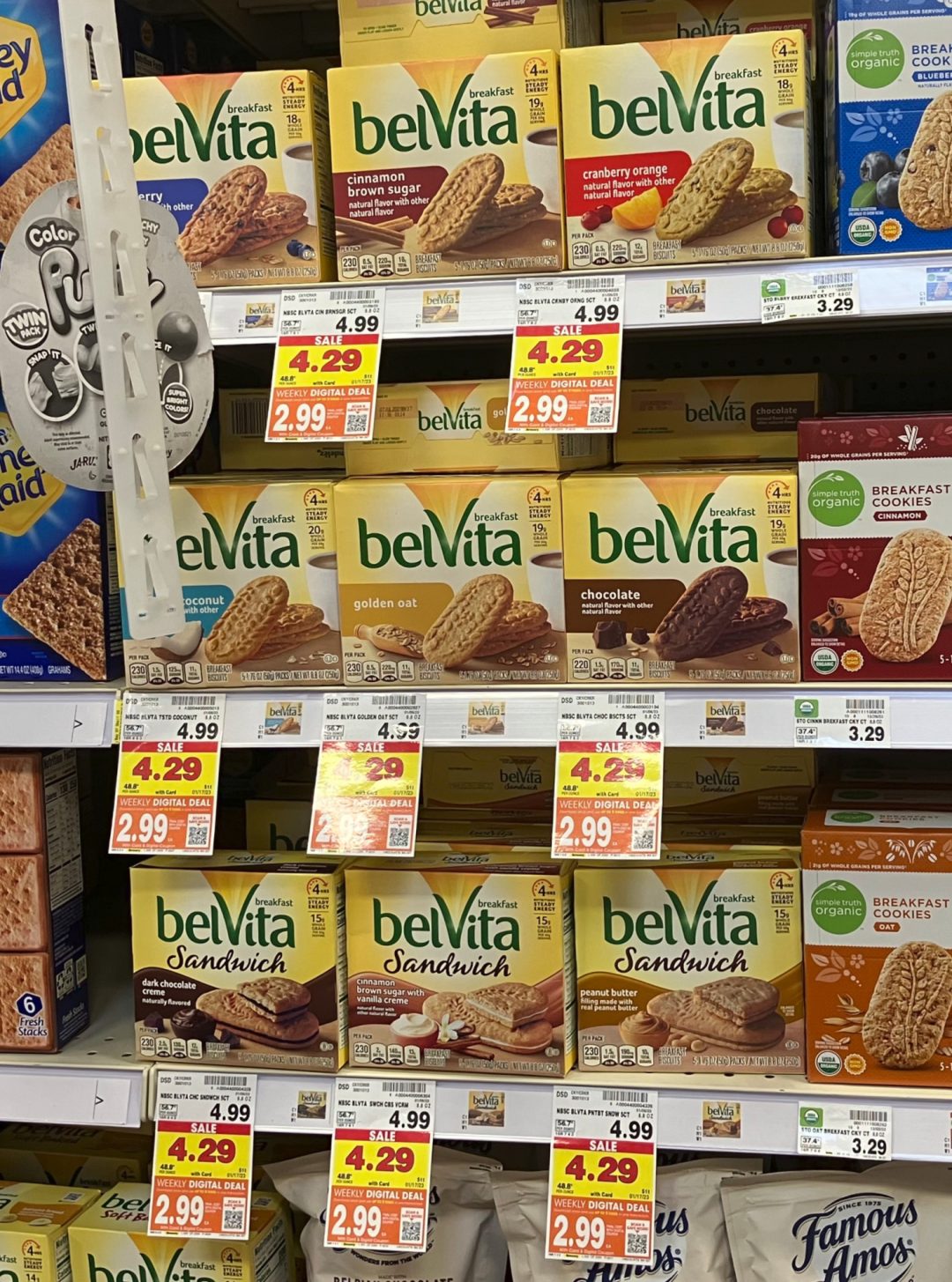 Nice Discount On Nabisco belVita Breakfast Biscuits At Kroger As Low
