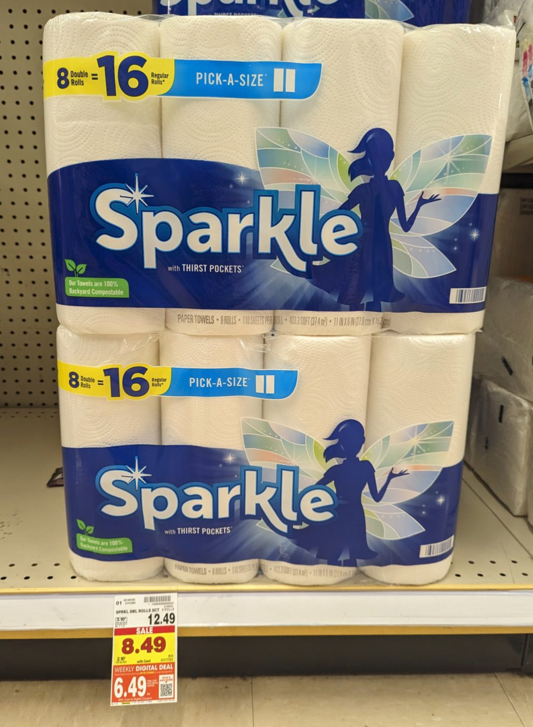 Sparkle Paper Towels Just 6.49 At Kroger (Regular Price 12.49