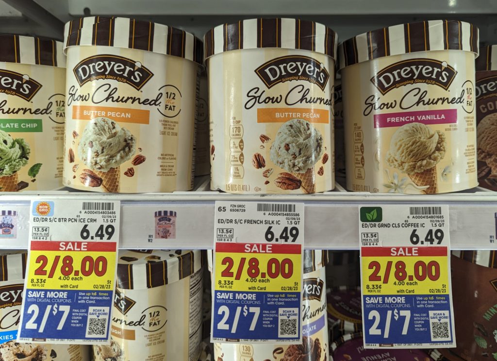 Edy’s/Dreyer’s Ice Cream Just 3.50 At Kroger (Regular Price 6.49