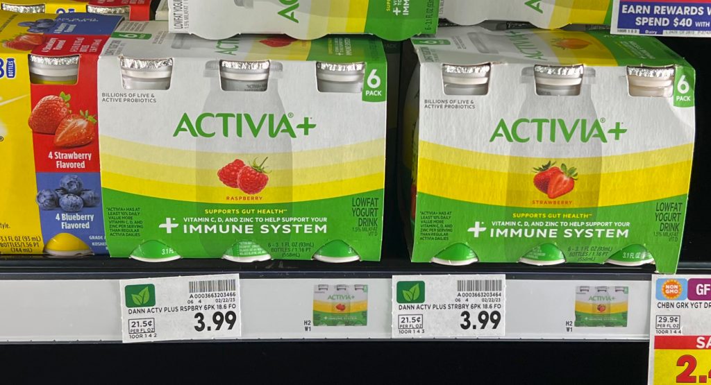 Activia+ Probiotic Yogurt Drink 6Pack Just 1.99 At Kroger iHeartKroger