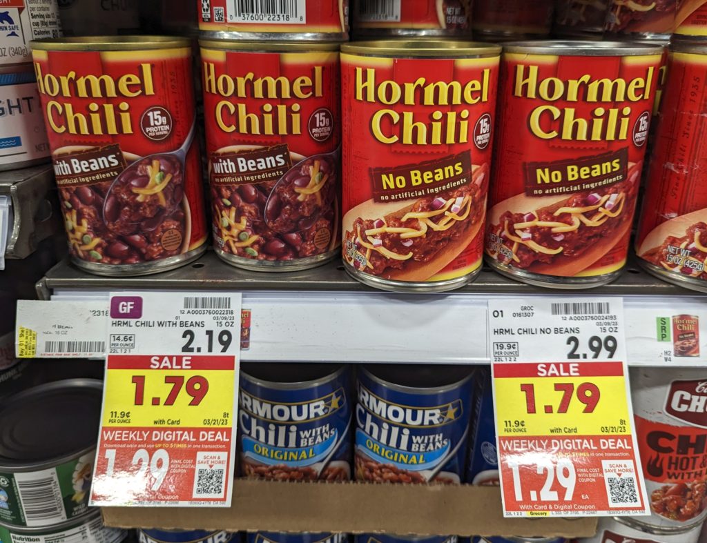 Hormel Chili Just 79¢ Per Can At Kroger iHeartKroger