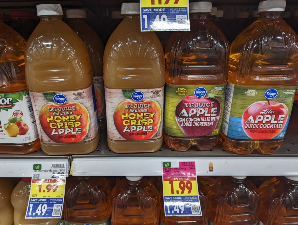 Kroger Apple Juice Just 1.49 At Kroger iHeartKroger