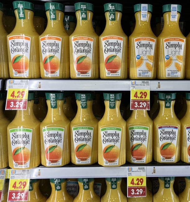 Simply Orange Juice Ibotta For The Kroger Sale As Low As 2.29 (Deal