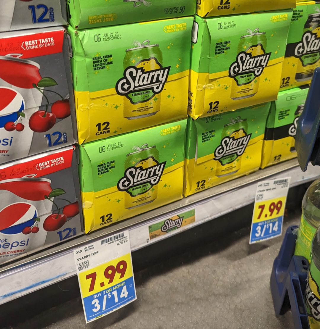 Starry Lemon Lime Soda 12Packs Just 3.67 At Kroger iHeartKroger