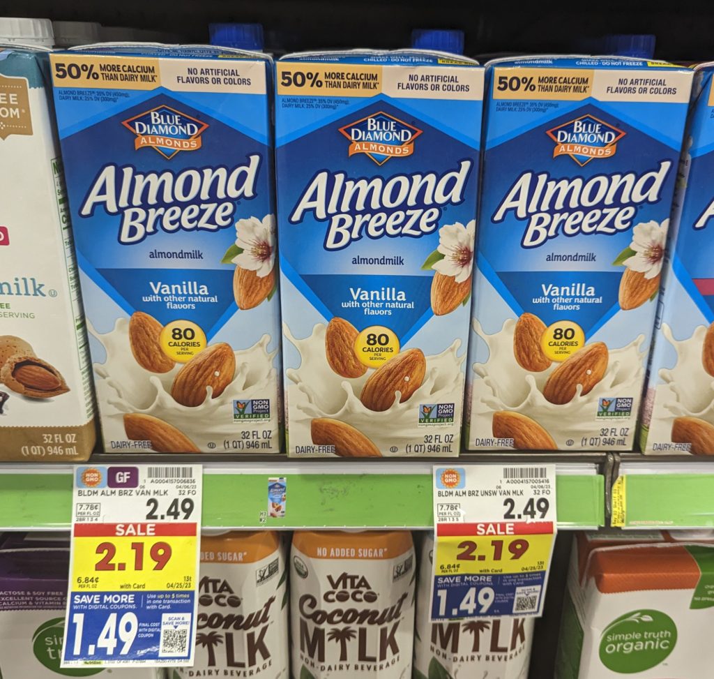 Almond Breeze Almond Milk Just 1.49 At Kroger iHeartKroger