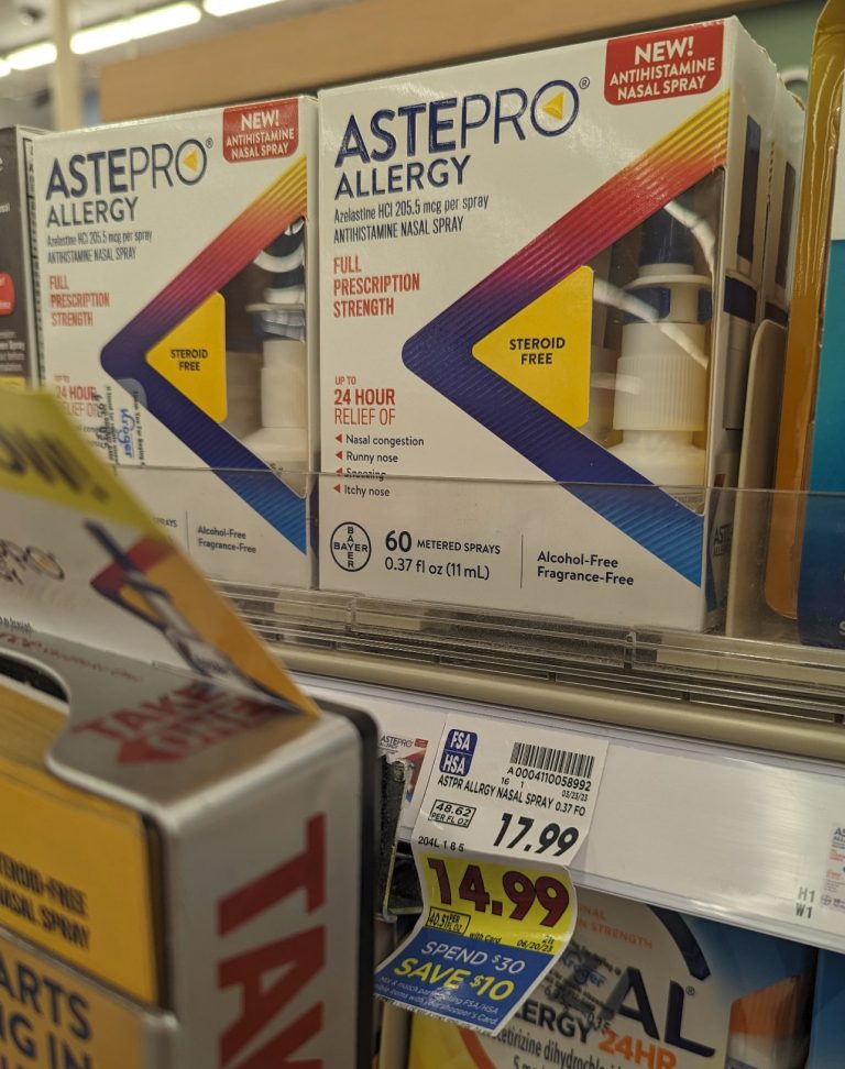 AstePro Allergy Nasal Spray Just 5.99 At Kroger (Regular Price 17.99