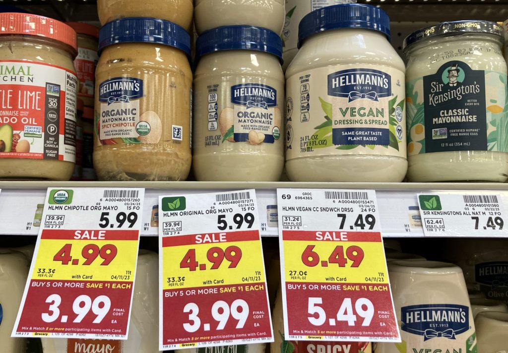 Hellmann’s Organic Mayonnaise As Low As 2.99 At Kroger (Plus Cheap
