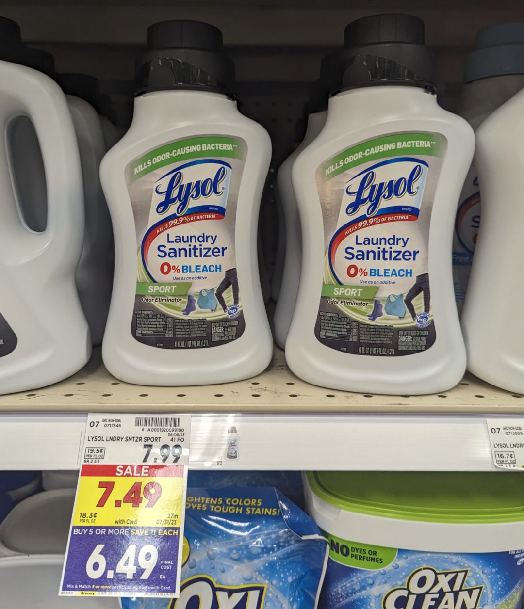 Lysol Laundry Sanitizer As Low As 1.99 At Kroger (Regular Price 7.99
