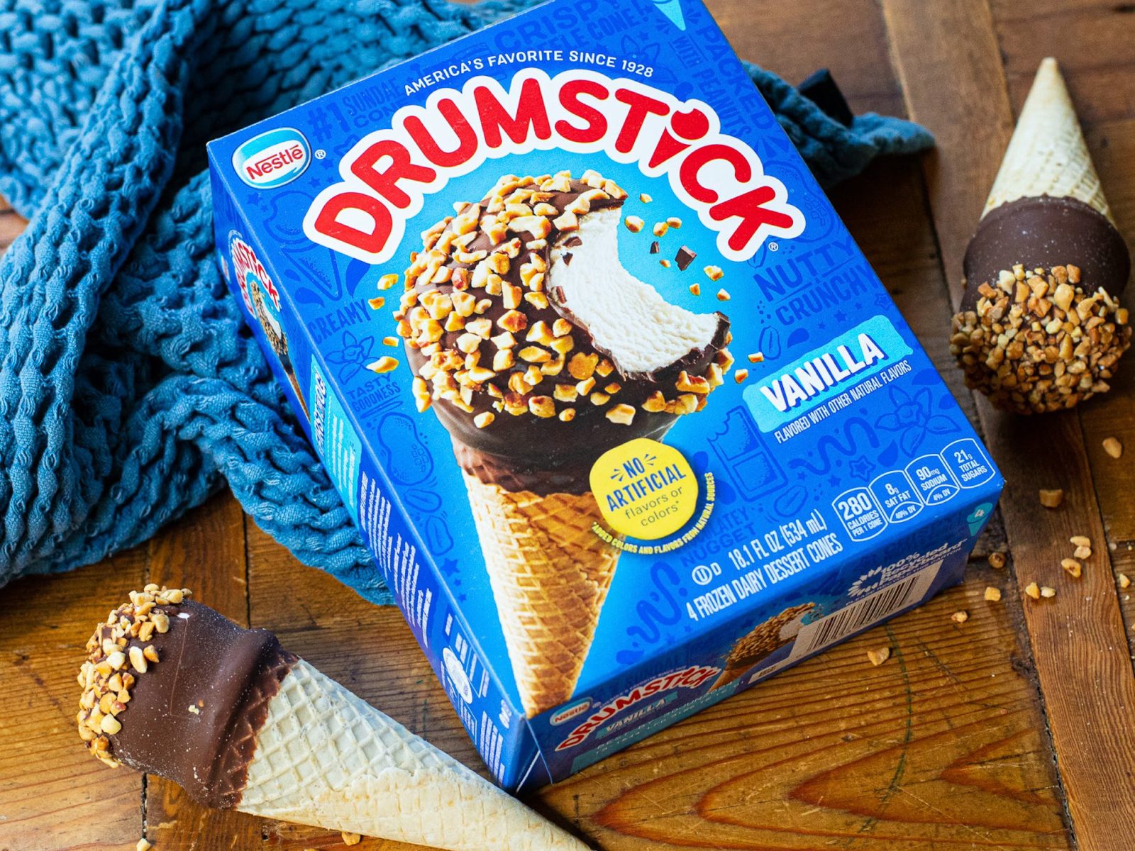 Pick Up Nestle Drumstick Cones 4-Count Boxes For Just $2.99 At Kroger