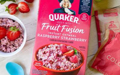Pick Up Quaker Fruit Fusion, Protein Or Gluten Free Instant Oatmeal For Just $3.89 At Kroger (Regular Price $6.49)