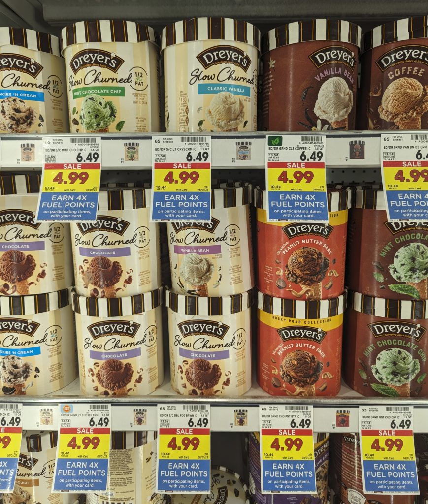 Edy’s/Dreyer’s Ice Cream As Low As 3.49 At Kroger (Regular Price 6.49