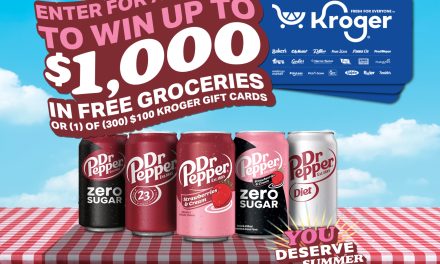 Dr Pepper You Deserve Summer Flavors Sweepstakes – Enter To Win $1,000 Free Groceries or Kroger Gift Cards