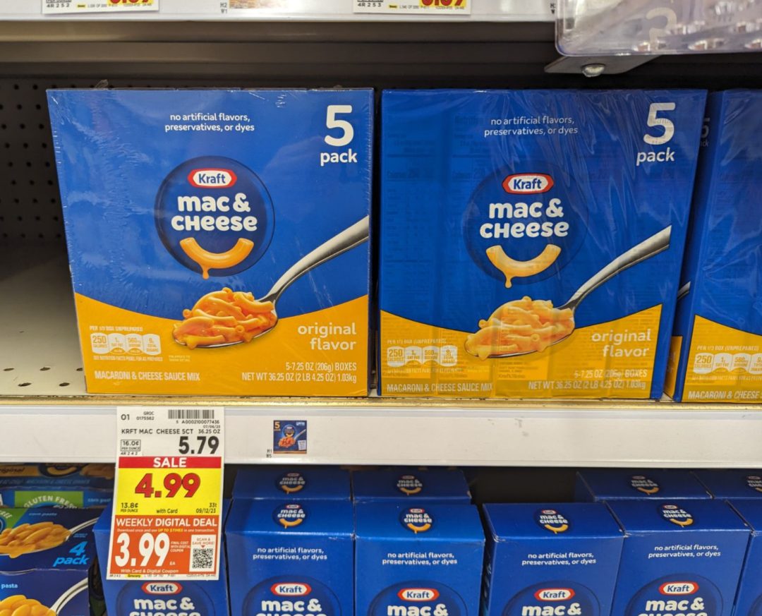 Kraft Macaroni And Cheese MultiPacks As Low As 3.29 At Kroger