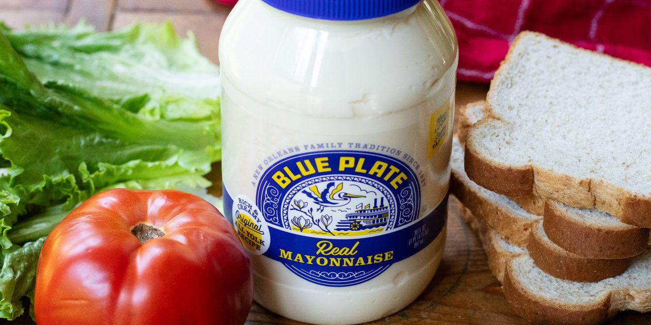 Blue Plate Mayonnaise As Low As 50¢ At Kroger