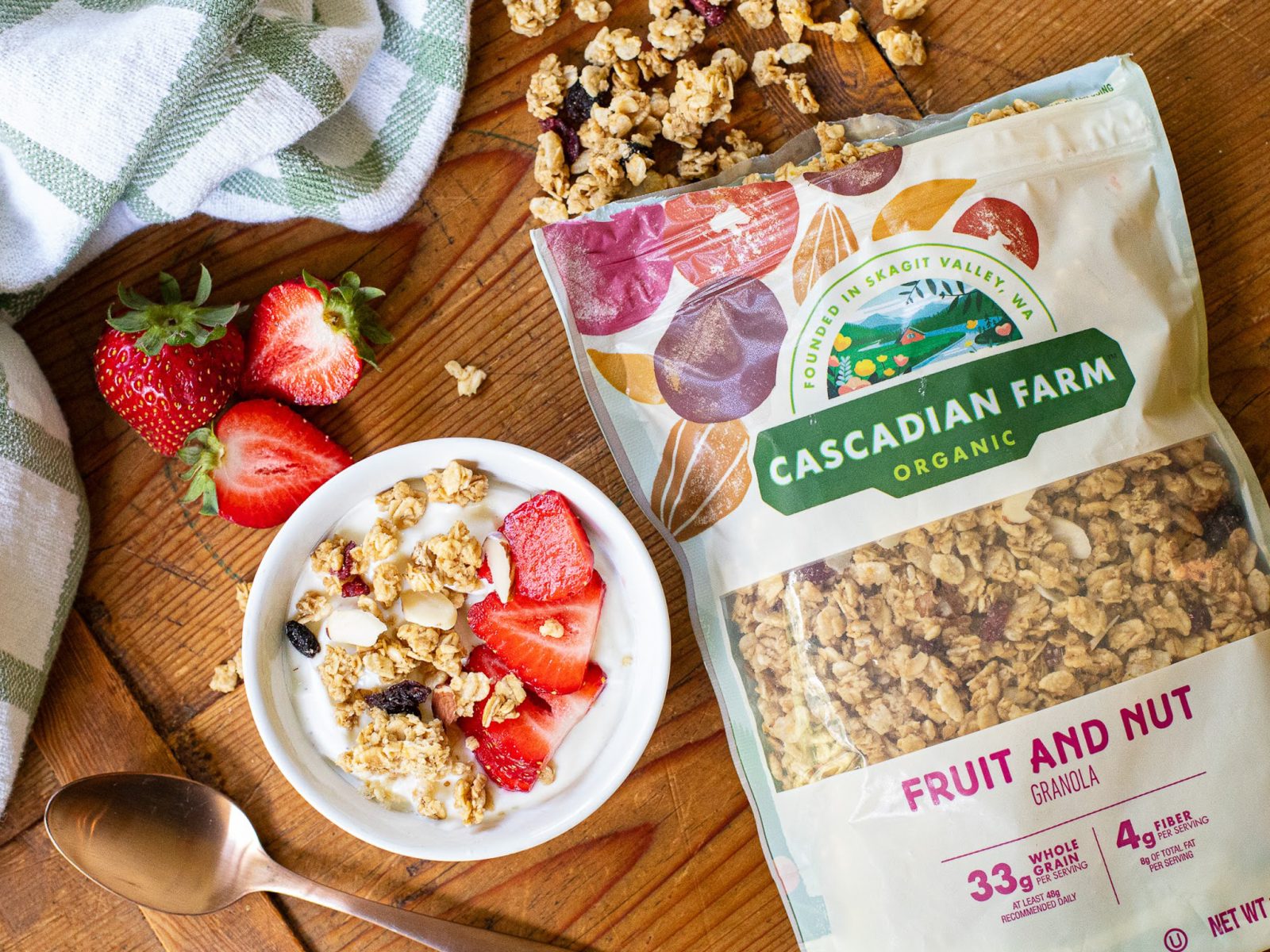 Get The Bags Of Cascadian Farm Organic Granola For Just $2.99 At Kroger (Regular Price $4.99)