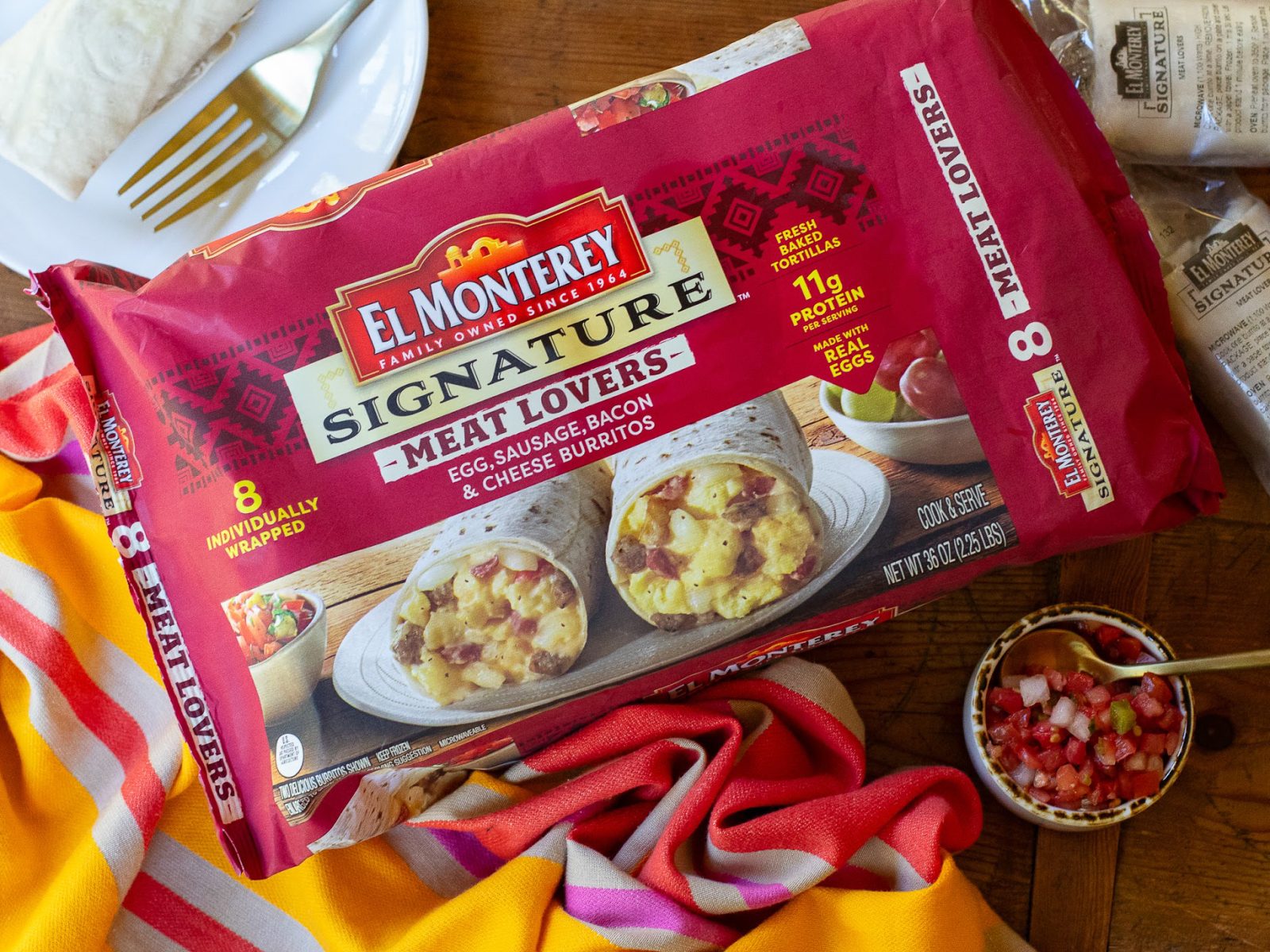 El Monterey Signature Breakfast Burritos 8-Packs Just $6.99 At Kroger