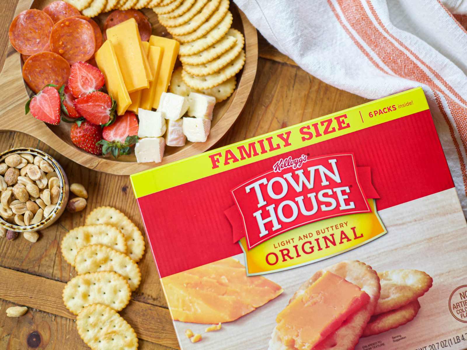 Family Size Boxes Of Kellogg’s Town House Crackers As Low As $2.99 At Kroger (Regular Price $5.99)