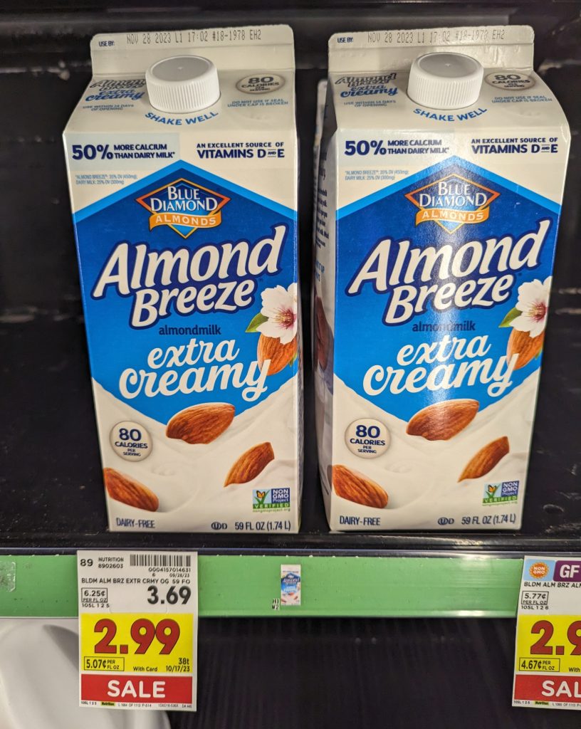 Almond Breeze Almondmilk As Low As 1.99 At Kroger iHeartKroger