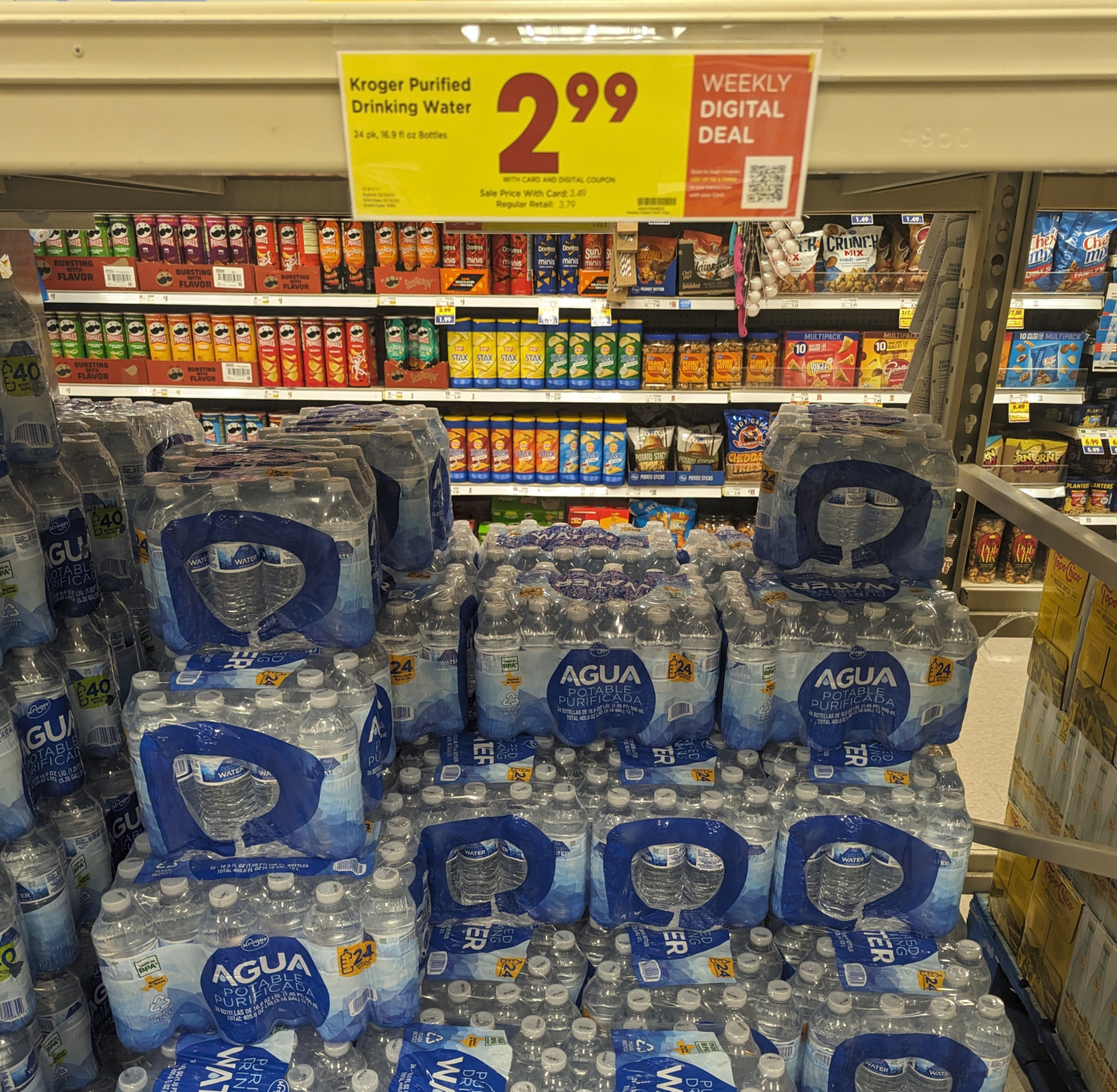 Kroger® Purified Drinking Bottled Water, 24 bottles / 16.9 fl oz - Kroger